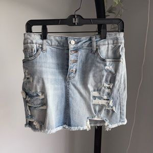 altard state denim skirt